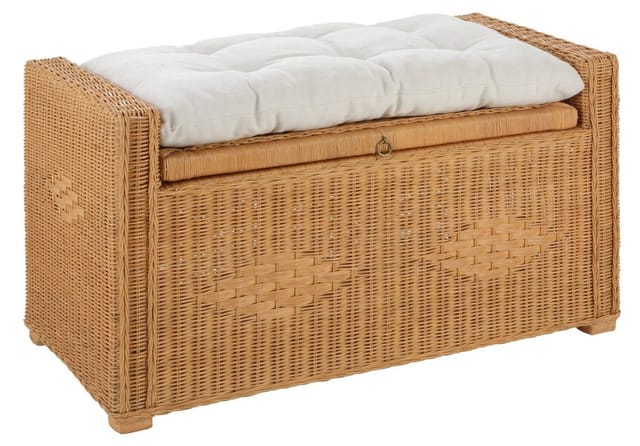 möbel direkt online Rattansitztruhe mit Stauraum Cosy braun