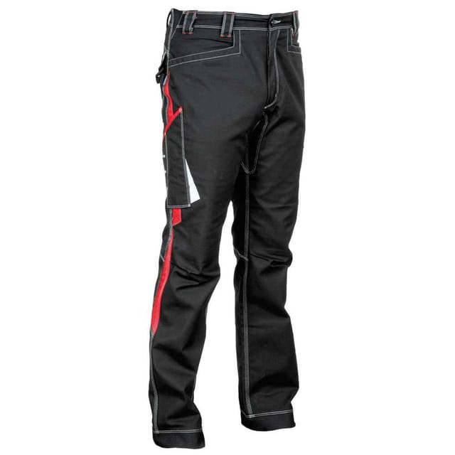 Profi Arbeitshose Cofra Montijo Schwarz/rot 64