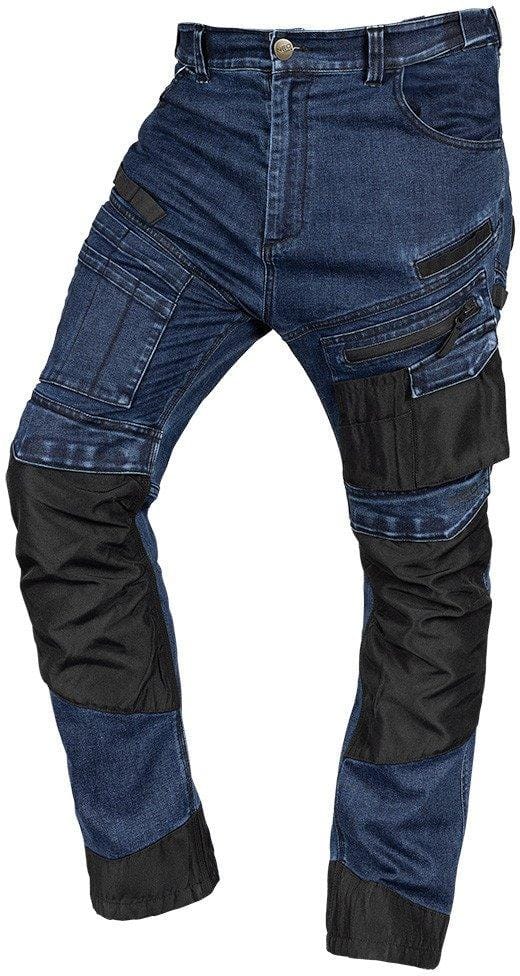 Arbeitshose Aus Denim, Verstärktes Oxford-gewebe, Marineblau, Größe Xl