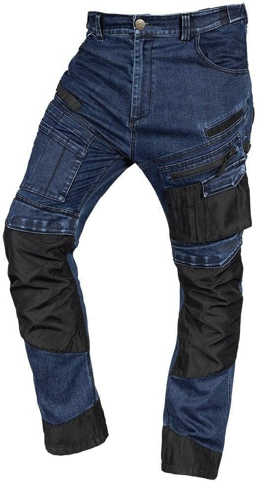 Arbeitshose Aus Denim, Verstärktes Oxford-gewebe, Marineblau, Größe Xs