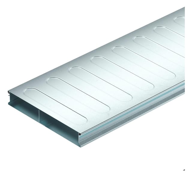 Obo Bettermann Unterflurkanal, 2-teilig 2-zügig 2000x250x38 Stahl Bandverzinkt, 2 Meter, 7400267