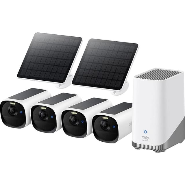 Überwachungskit Eufy E40 4-cam Kit Solar Wasserdicht