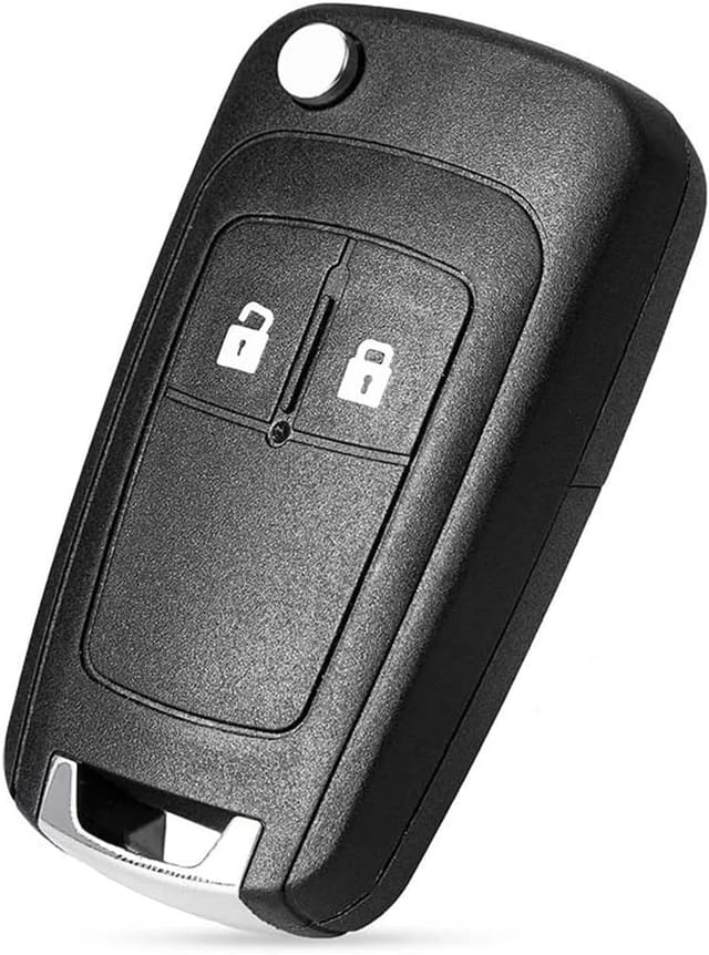 Schlüsselgehäuse Mit Tasten, Ersatzbart, Kompatibel Mit Vauxhall Opel Astra Insignia Vectra Zafira Meriva Mokka (mit Schlüsselbart)
