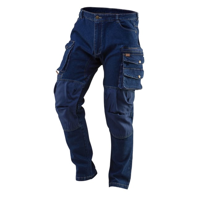 Denim-arbeitshose, Verstärkte Knie, Größe Xxxl