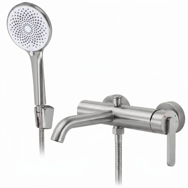 Wannenarmatur Rea Ontario Side Brush Steel