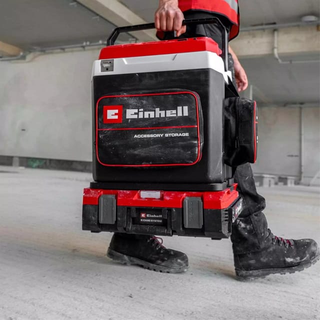 Original Einhell E-case Adapterplatte Für Kühlbox (passend Für Einhell Akku-kühlbox Te-col 18/27 Li, Kombinierbar Mit E-case Und Half Size, Max. 47 Kg Beladung Zum Tragen)