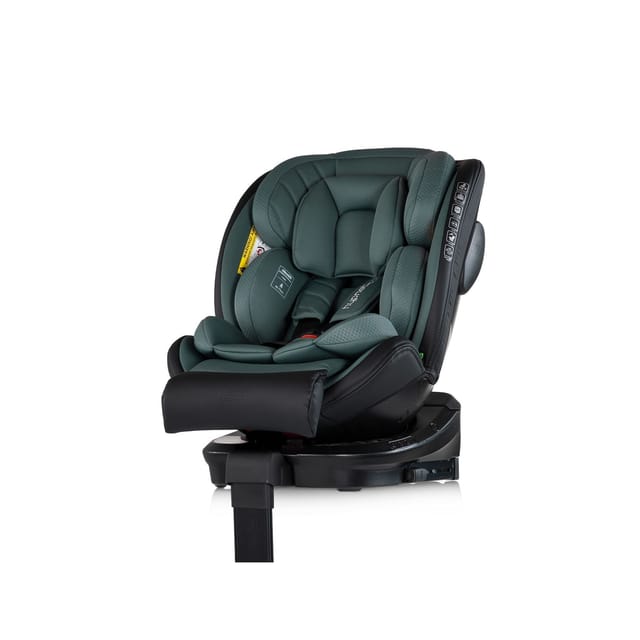 Chipolino Kindersitz Hypnotic Plus i-Size (40-150cm) Stützfuß Isofix Gurt SPS grün