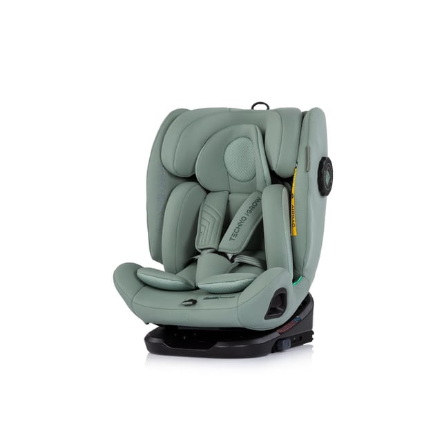 Chipolino Kindersitz Techno iGROW i-Size (40-150cm) Isofix Top Tether Kopfstütze grün