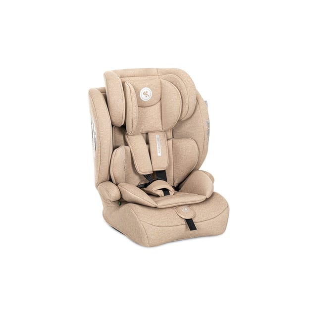 Lorelli Kindersitz i-Size Adventure (76-150 cm) Kopfstütze verstellbar bis 36 kg beige braun