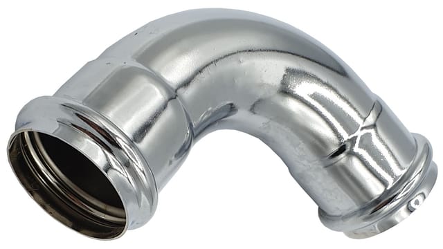 Verchromter Doppelanschluss-winkel Für Siphon 32 Mm