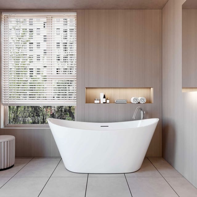Schiffsform-badewanne 150x72cm Verschenken Acrylschürze, Füßen Und Ablaufgarnitur