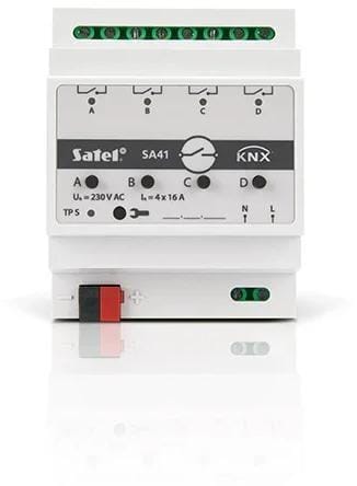 Domotikmodul Satel Knx-sa41 4 Relaisausgänge Ip20