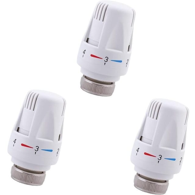 Cabezal De Radiador Termostático De 3 Piezas M30 X 1,5, Ventils Termostáticas Für Radiadores, Cabezal De Ventil De Termostato De Radiador De Repuesto Für Zuhause Y Büro.