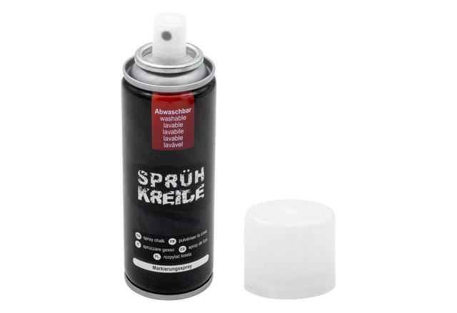 Sprühkreide Weiß Wasserlöslich 100 Ml Dose - 6er Set - Outdoor Markierungsspray Abwaschbar