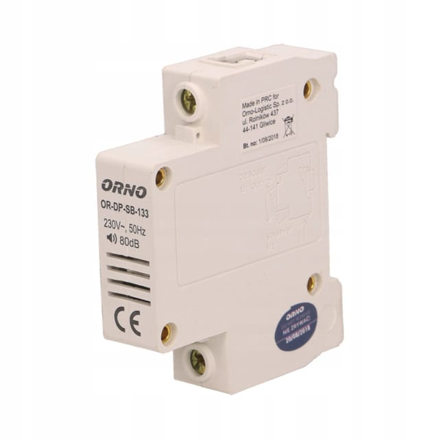 Klingel Kabelgebunden Orno Or-dp-sb-133 Din-schienenmontage 230v