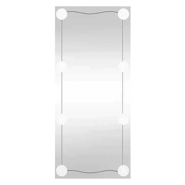 vidaXL Wandspiegel mit LED-Leuchten 40x80 cm Glas Rechteckig 3189153