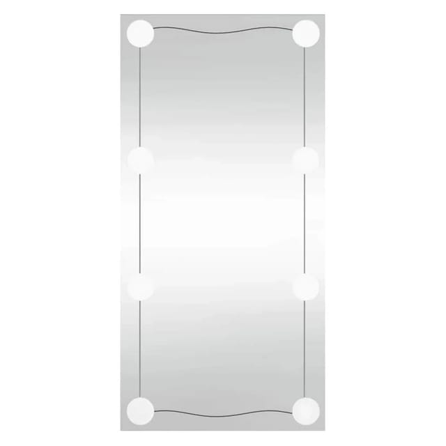 vidaXL Wandspiegel mit LED-Leuchten 30x60 cm Glas Rechteckig 3189149