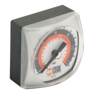Riegler Manometer Metal Work, G 1/8 hinten, 0-12 bar, 40x40