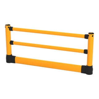 BLACK BULL FLEX+ Rammschutz-Geländer S-Line mit Unterfahrschutz Pfosten Ecke