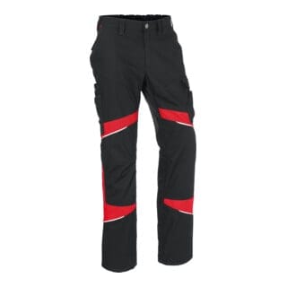 Kübler Hose ACTIVIQ cotton+ schwarz/mittelrot Gr. 48