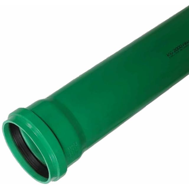 Ostendorf - Kg-2000 Rohr Dn 125 X 500 Mm Abwasserrohr Abflussrohr Kanalrohr Grün