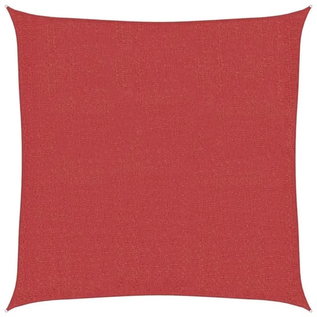 Sonnensegel 160 G/m² Rot 2x2 M Hdpe Vidaxl