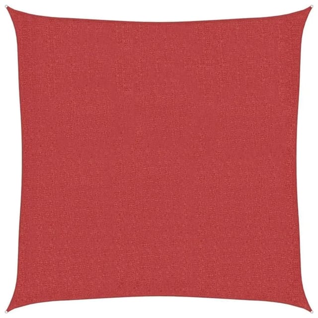 Sonnensegel 160 G/m² Rot 3,6x3,6 M Hdpe Vidaxl