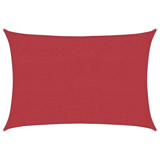 Sonnensegel 160 G/m² Rot 4x5 M Hdpe Vidaxl