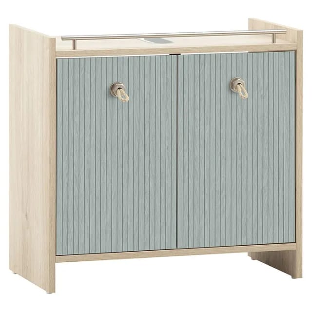 SCHILDMEYER Waschbeckenunterschrank »Sonderby«, (BxHxT): 65 x 62,6 x 33 cm, eiche - blau