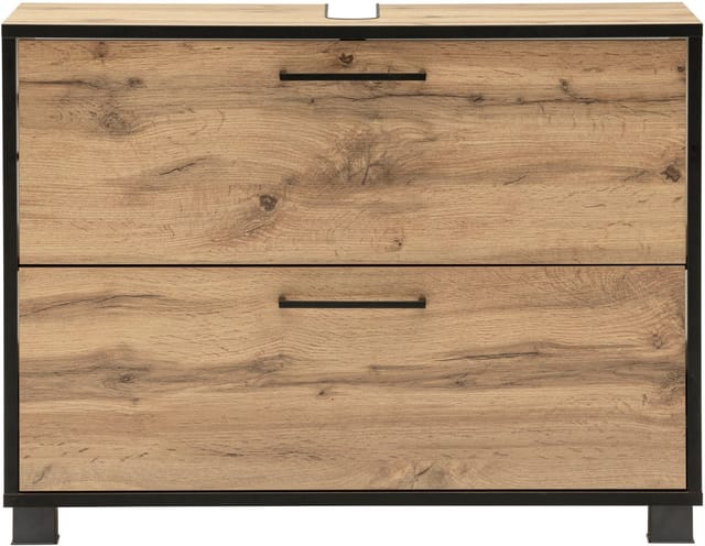 SCHILDMEYER Waschbeckenunterschrank »Max«, (BxHxT): 80,2 x 60,7 x 33 cm, eiche - braun