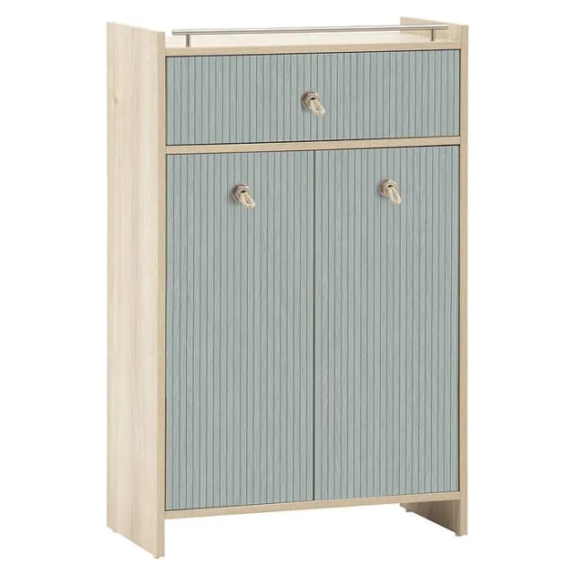 SCHILDMEYER Highboard »Sonderby«, (BxHxT): 65 x 104,2 x 33 cm, eiche - blau