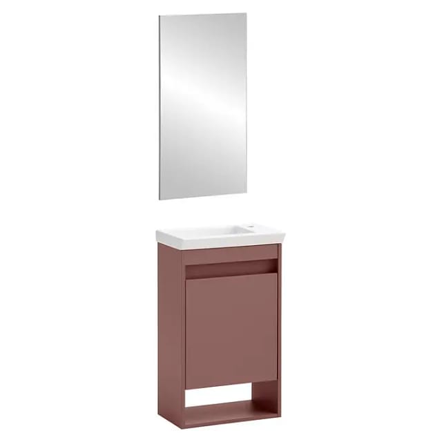 SCHILDMEYER Waschtisch-Set »Avio«, (BxHxT): 78 x 78 x 27,5 cm, Mauve - braun