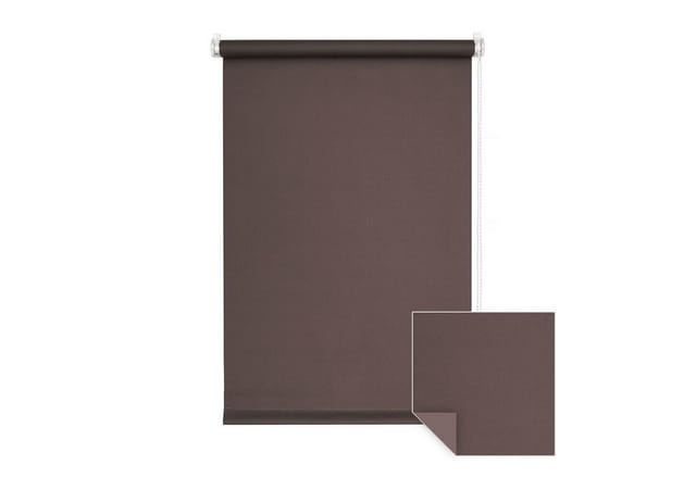 Verdunklungsrollo Klemmfix Verdunkelungsrollo 45x150 cm braun [Stoffbreite: 42cm], Victoria M., blickdicht, ohne Bohren, freihängend, Klemmfix, mit Kindersicherung, für Fenster und Türen, Sonnenschutz Sichtschutz