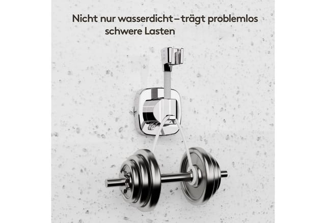 FOUORTUNATE-BEE Brausehalter 360° Drehbar Duschkopfhalterung mit Saugnapf, Sekundenschnelle Montage rutschfeste Rostfreie Duschbrause Halterung