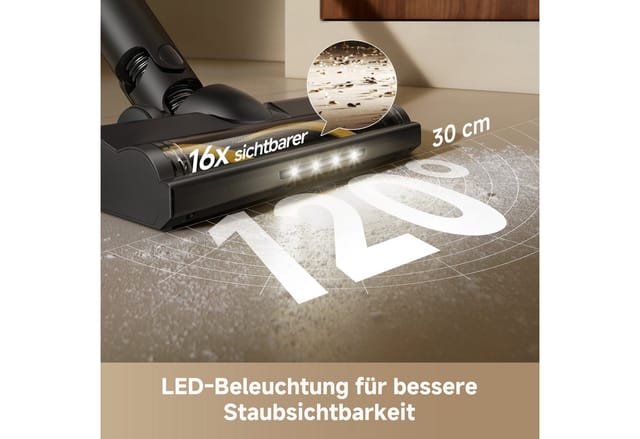 Dreame - R10s Lite - Akku Staubsauger Zur Nassreinigung - 25 000 Pa / 255w - Led-display, Biegsamer Verlängerungsstab, Anti-tangle-bürste Mit Licht