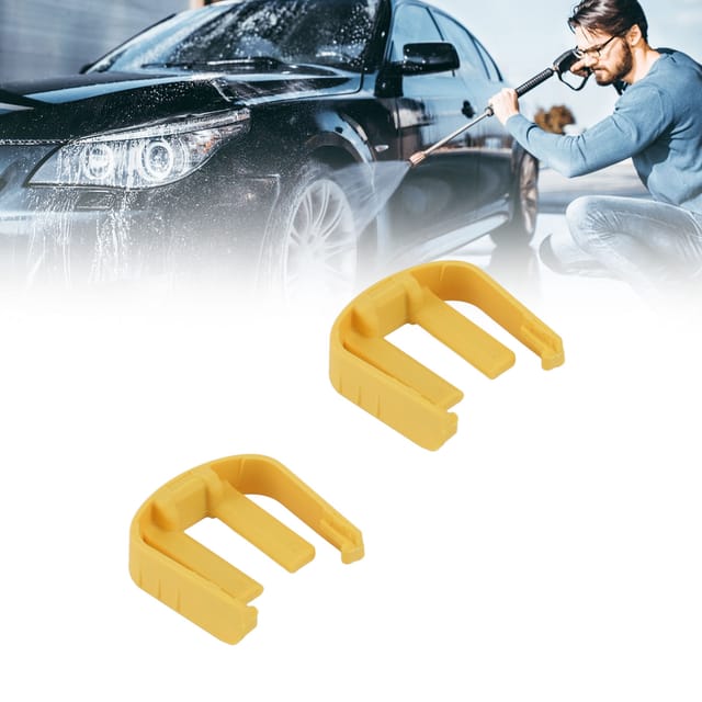 【ersatzteile】abs-schnellkupplung Mit C-clip – 2 Stück Für Hochdruckreiniger – Kompatibel Mit Kärcher K2, K3 Und K7 – Gelb