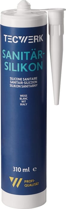 Sanitärsilikon Weiß 310ml Kartusche Tecwerk