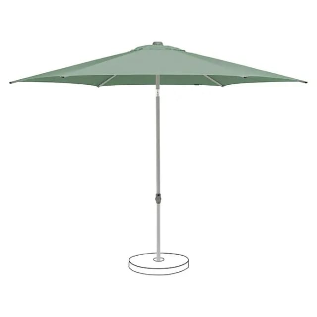 Suncomfort Marktschirm rund Pop Up (Frost-Grün, Durchmesser Bespannung: 250 cm)