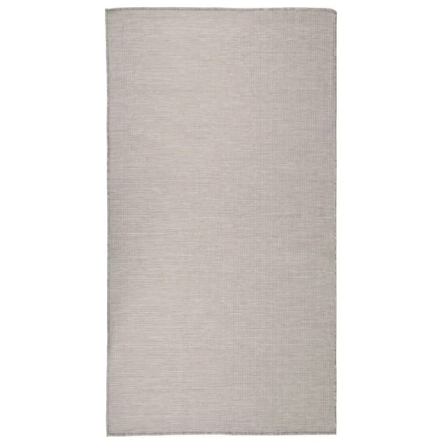 vidaXL Outdoor-Teppich Flachgewebe 80x150 cm Hellgrau 340778