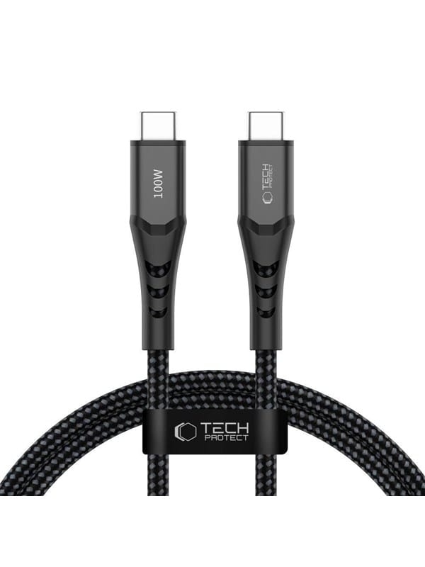 Tech-Protect Ultraboost UB11T USB-C / USB-C PD 100W / QC3.0 100 cm Cable - Black
