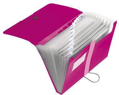 Fächermappe easy orga to go 11217114 A4 12 Fächer PP beere