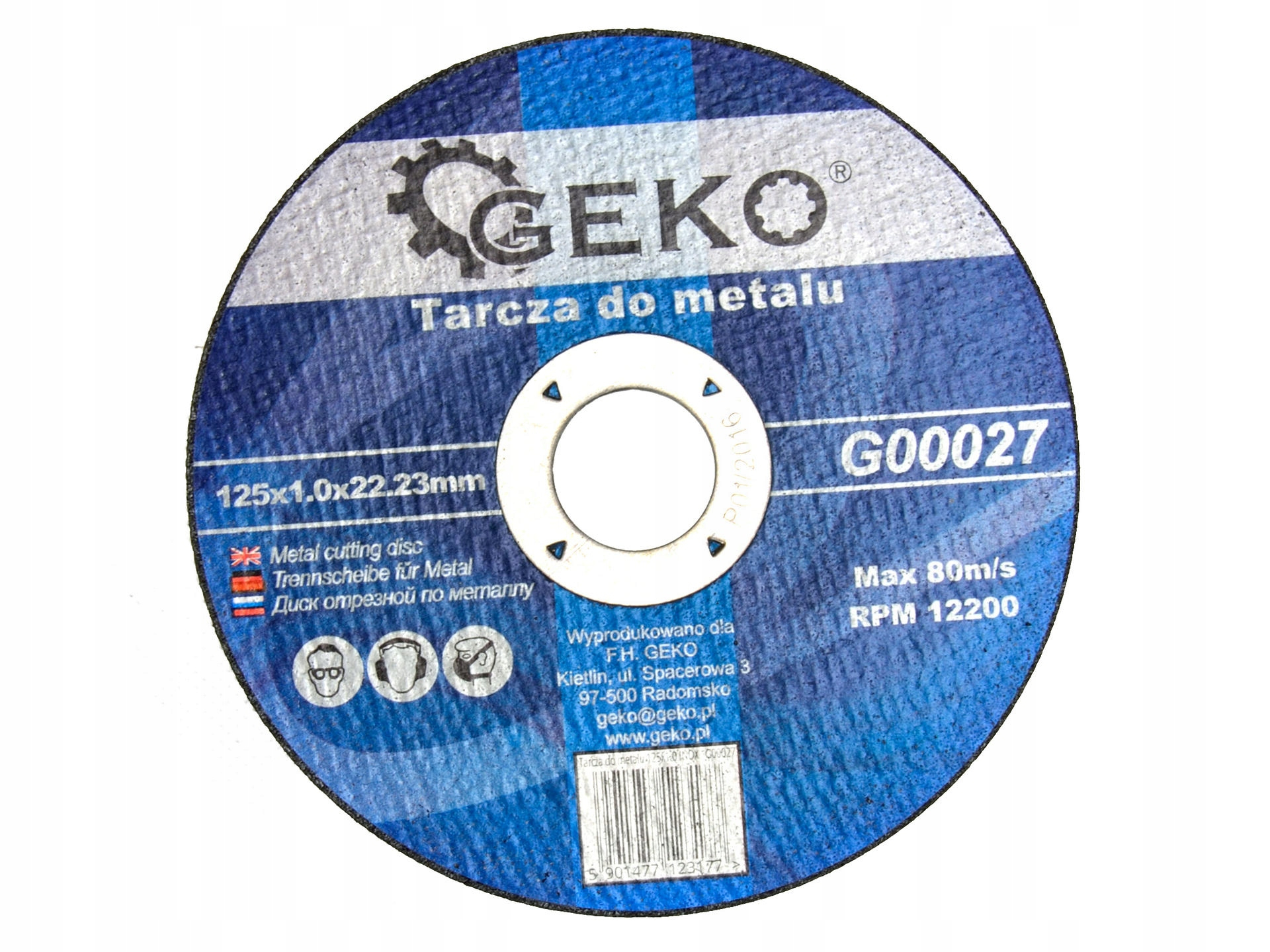 Trennscheibe Geko G00027 125 Mm 1 Mm Dicke