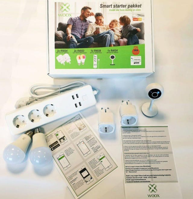 Smart-home-kit Woox Smart 1080p Kamera Rgbw Led-lampen