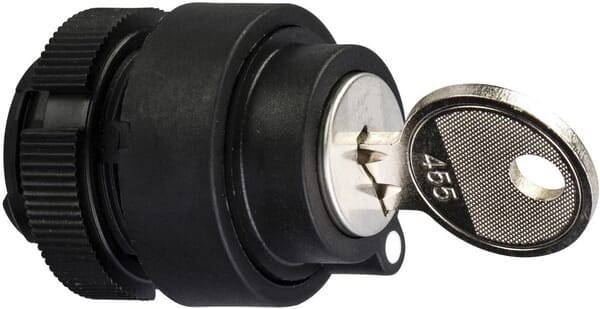 Schlüsseltaste 2 Stände Schneider-electric Bouton Za2bg2