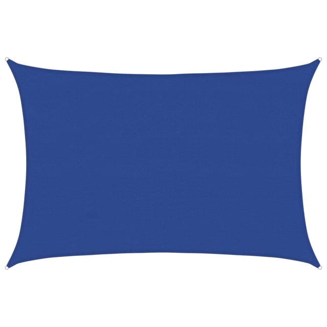Sonnensegel 160 G/m² Rechteckig Blau 4x6 M Hdpe Vidaxl