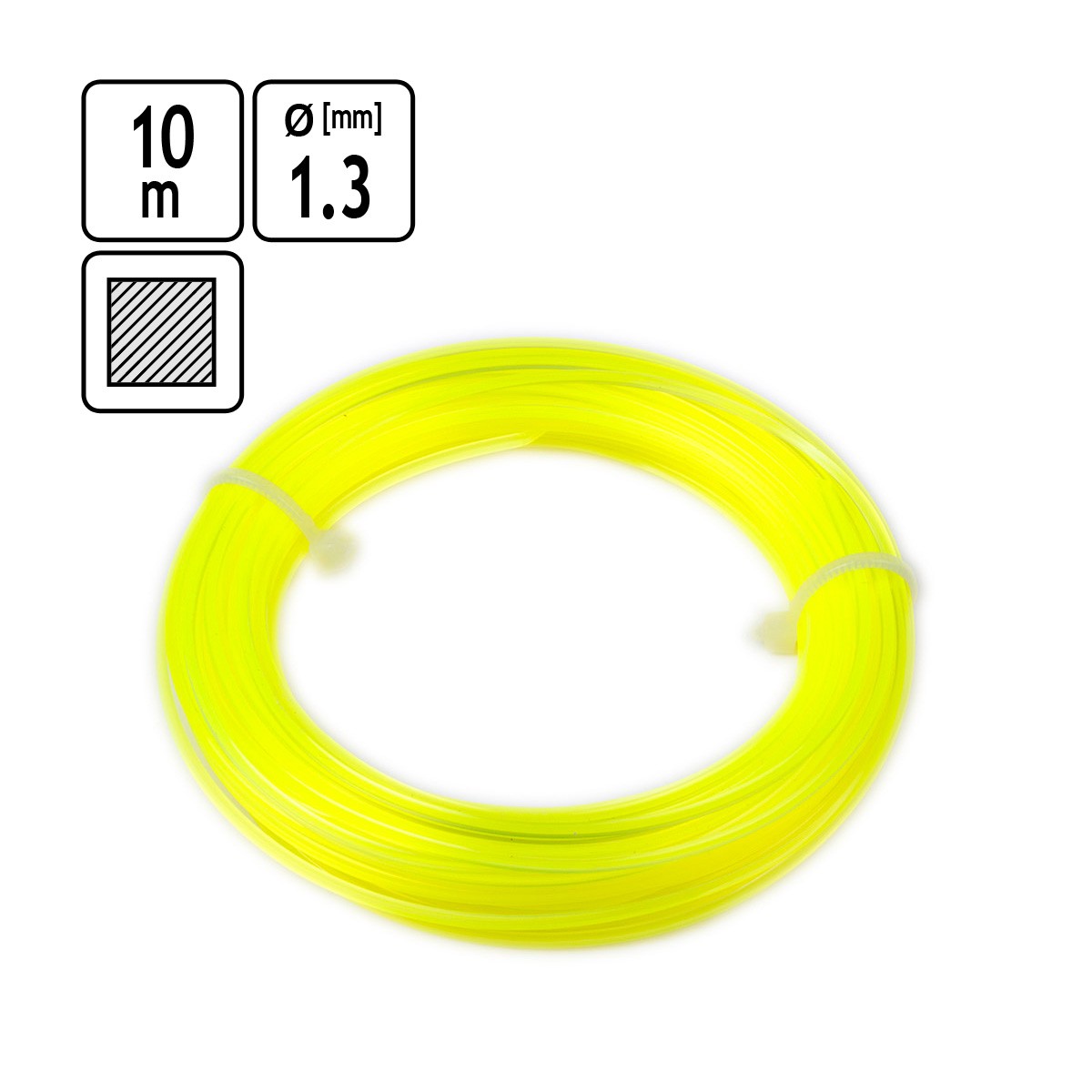 Rasentrimmer Ersatzfaden Ø 1.3 mm 10 Meter Ersatzfaden Motorsense Freischneider Bild 2