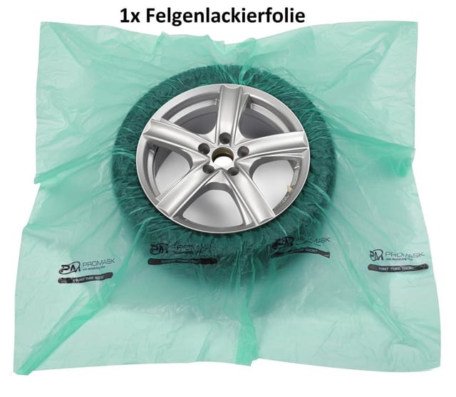 1x Felgenlackierfolie Felgen Lackierschutzfolie Lackierschutz Lack Sprühfolie
