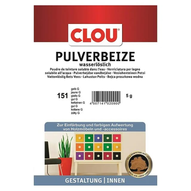 Pulverbeize 151 gelb G Pulver,wasserlöslich 5g Btl.CLOU