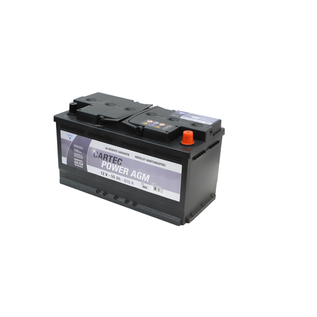 Cartec Autobatterie 'Power AGM' 12 V 95 Ah 810 A