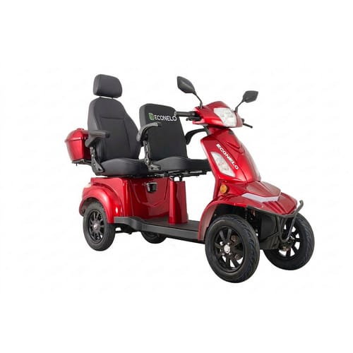 E-Seniorenmobil Vista Quarter-1L, Lithium-Akku, 4-Rad, 60V, 1000 Watt, Komfort-Sitz, Rot